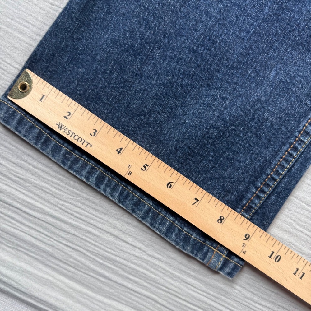 Vtg Cruel Girl Womens Bootcut Jeans Low Rise Dark Wash Denim Size 7R Made in USA - Picture 6 of 7